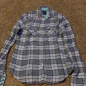 American Eagle Plaid Button Up Shirt